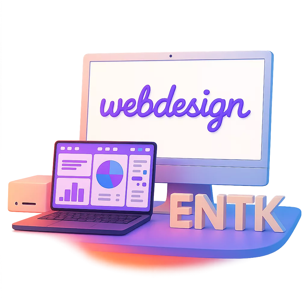 Webdesign Bildhschirm Grafik ENTK